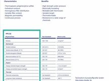 Material properties thermoplastic slot wegdes