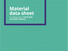 Material data sheet PA 66 GF40, dry impact resistant