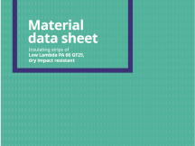 Material data sheet Low Lambda PA 66 GF25, dry impact resistant 