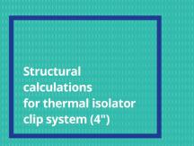 Thermal isolator clip structural calculations