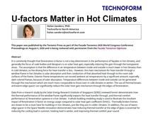 U-factors matter in hot climates