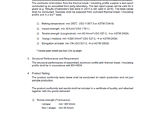 thermal break spec sheet