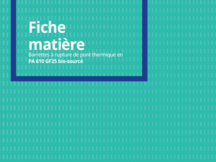 Barrettes à rupture de pont thermique PA 610 GF25 bio-sourcé