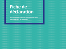 Absence de substances dangereuses dans les matériaux Technoform