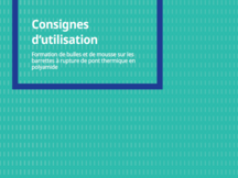 Formation de bulles et de mousse sur les barrettes