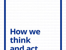 How we think and act - Our vision, philosophy, and guiding principles