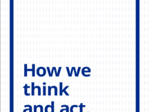 How we think and act - Unsere Vision, Philosophie und Grundsätze