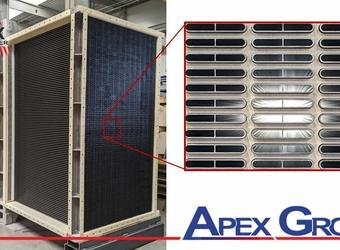 Apex flue gas cooler